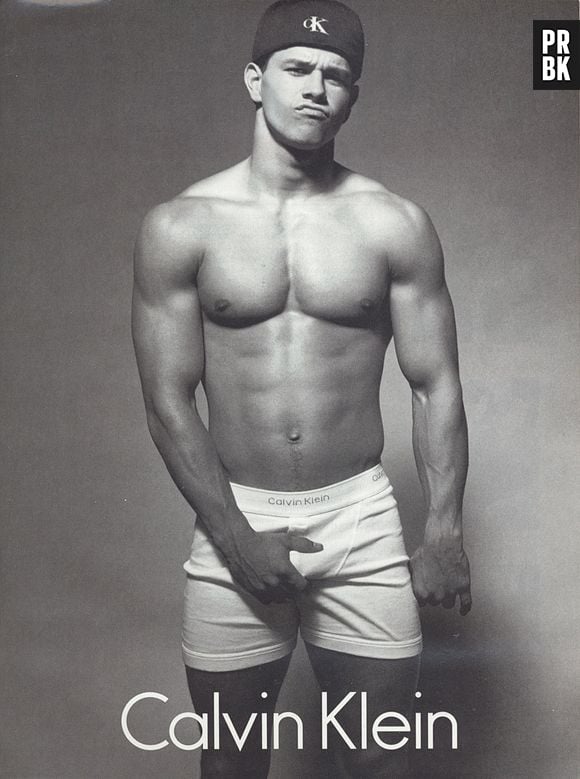 O ensaio foi baseado na sessão de fotos de Marky Mark para a marca Calvin Klein