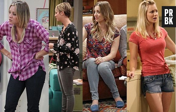 A Penny (Kaley Cuoco) adora usar um jeans quando tá em casa em "The Big Bang Theory"