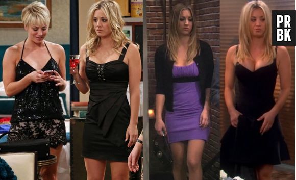 Quando sai pra noite em "The Big Bang Theory", Penny (Kaley Cuoco) gosta de vestidos justinhos