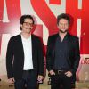 Selton Mello e Wagner Moura receberam os convidados para pré-estreia do filmes "Trash" 