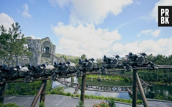 "Harry Potter": o Universal Orlando liberou as primeiras fotos da nova montanha russa temática do parque do bruxinho e é simplesmente incrível