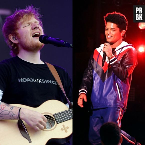 Ed Sheeran e Bruno Mars: parceria é confimada