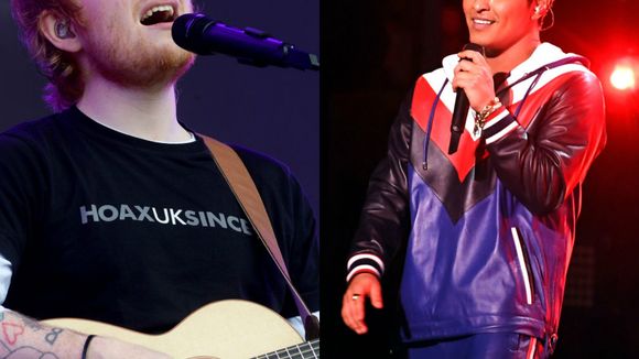 Sabe quem também está confirmado no novo álbum de Ed Sheeran? Bruno Mars!