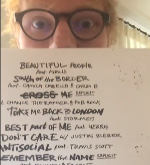 Ed Sheeran finalmente revelou nomes das futuras parcerias e teremos até Camila Cabello!