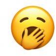 As empresas anunciaram também o emoji com sono, "bocejando" 