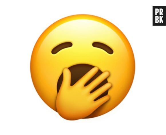 As empresas anunciaram também o emoji com sono, "bocejando"