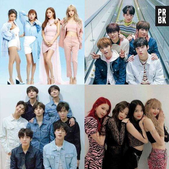 Veja se você consegue descobrir quais são estes grupos de K-Pop por um pedaço da foto