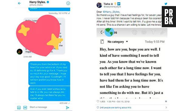 Harry Styles aconselhou fã a se declarar para o menino que ela gosta