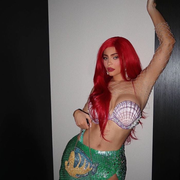 Dia das Bruxas: Kylie Jenner usou uma fantasia de Ariel, de &quot;A Pequena Sereia&quot;
