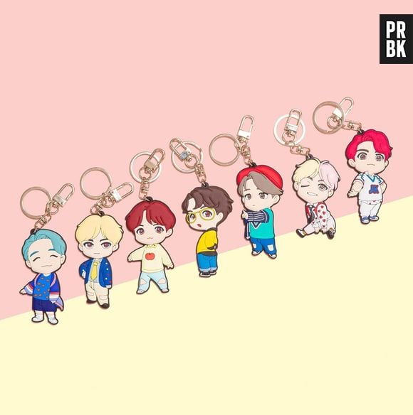 Presentes que todo fã do BTS merece ganhar: chaveiros da Pop Up House