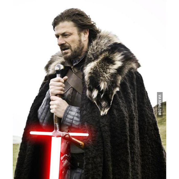  At&amp;eacute; Ned Stark, de &quot;Game of Thrones&quot;, quer o sabre de luz que aparece em &quot;Star Wars: Epis&amp;oacute;dio VII&quot; 