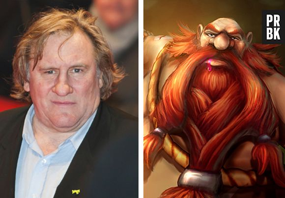 Gérard Depardieu parece até um irmão do Gragas de "League Of Legends"