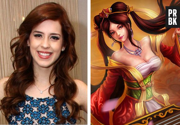 A fofa da Sophia Abrahão tem tudo a ver com a Sona na skin Guquin de "League Of Legends"