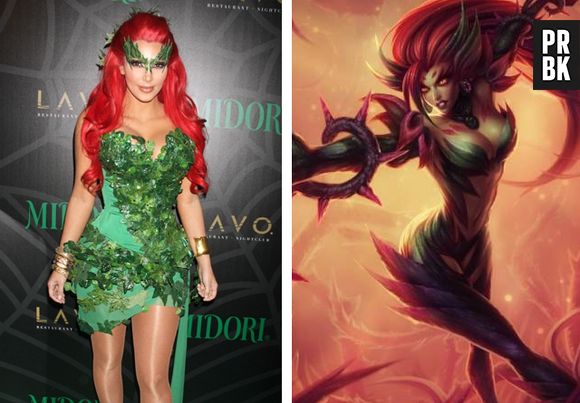 Kim Kardashian e seu popozão arrasando de Zyra de "League Of Legends"