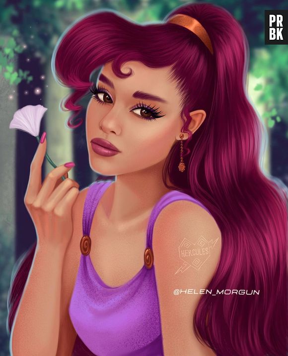 Ariana Grande ficou linda como Megara, né?