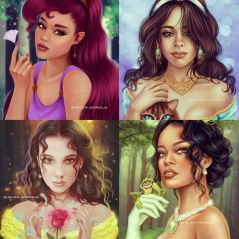 De Ariana Grande a Millie Bobby Brown, artista transforma famosos em personagens da Disney