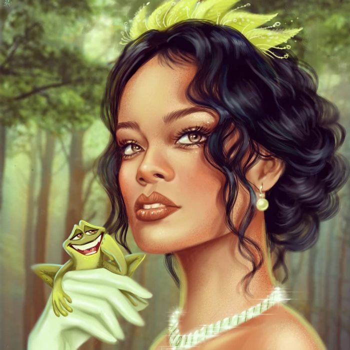 Rihanna de Tiana, de &quot;A Princesa e o Sapo&quot; ficou perfeita