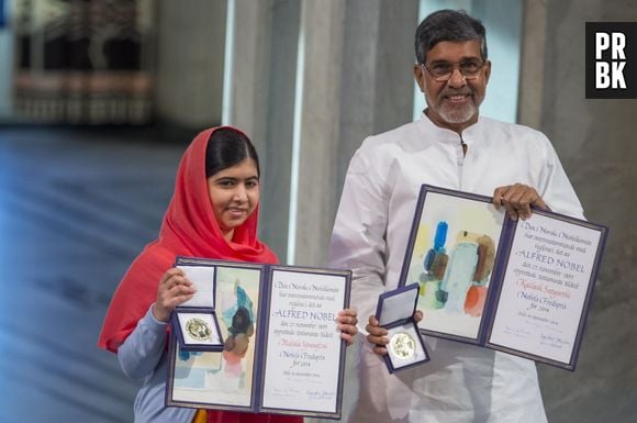 Com apenas 17 anos Malala Yousafzai é a mais jovem a receber o prêmio Nobel da Paz