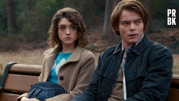 Nas gravações da 4ª temporada de "Stranger Things", Nancy (Natalia Dyer) e Jonathan (Charlie Heaton) são vistos em uma igreja