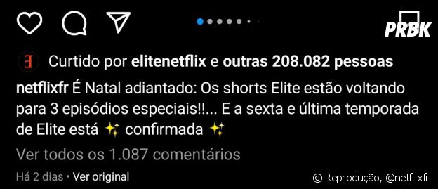 Elite: Netflix anuncia 6ª temporada e novos spin-offs - Purebreak