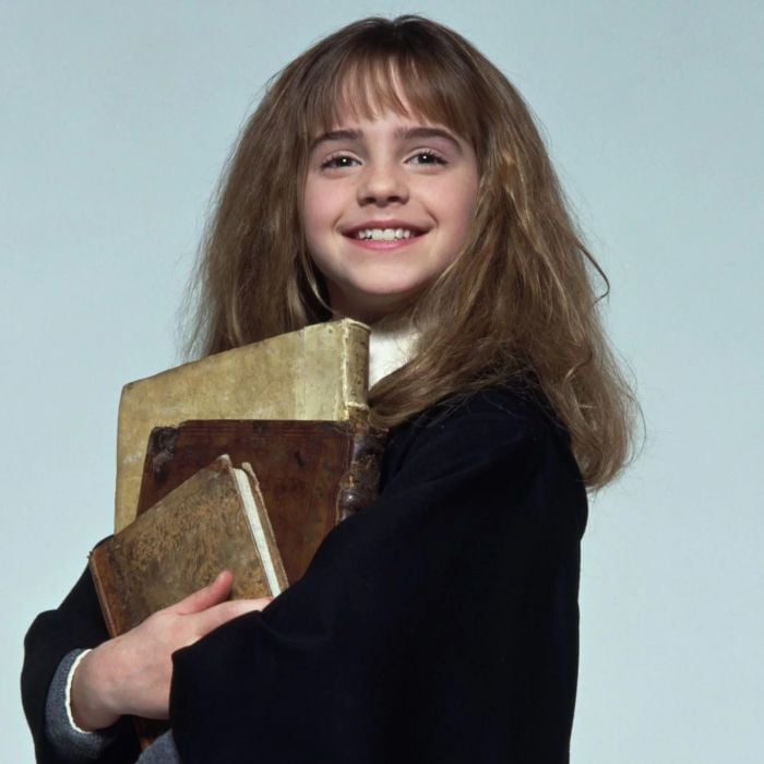  Já Hermione Granger (Emma Watson), de &quot;Harry Potter&quot;, é a bruxinha mais inteligente da sua idade e está sempre disposta a fazer de tudo pelos seus amigos 