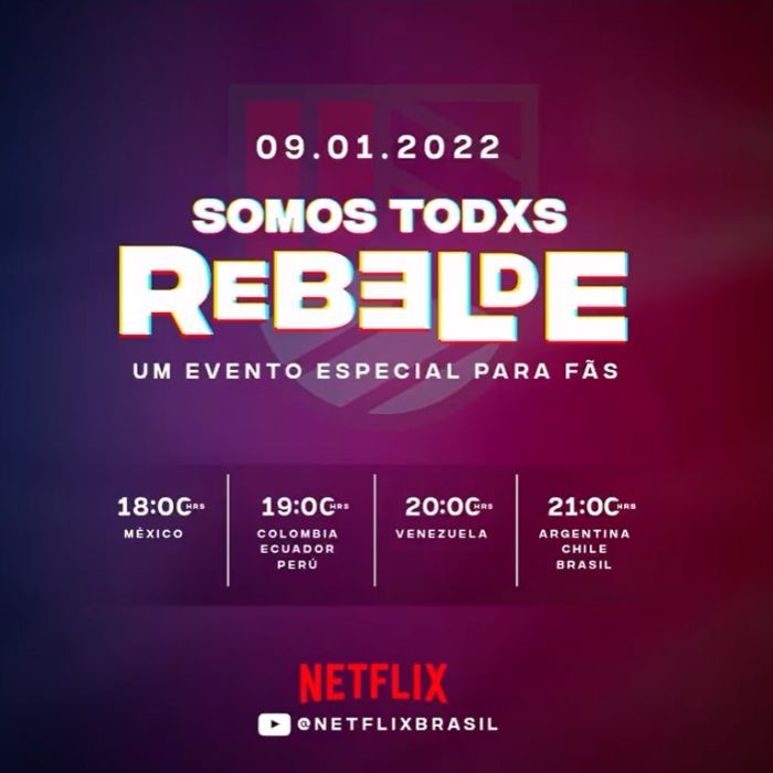 &quot;Rebelde&quot;, da Netflix, ganhará um evento especial online neste domingo (09)