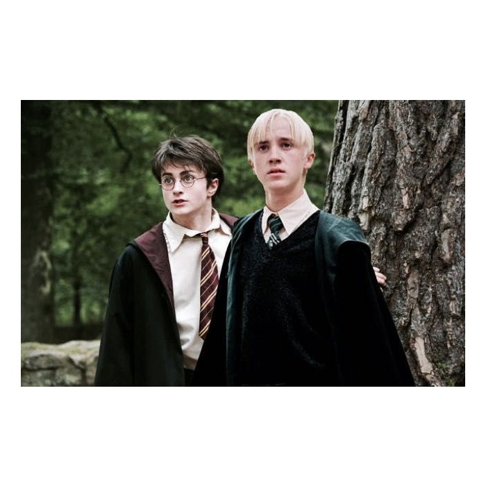 Diversas curiosidades sobre os filmes da saga &quot;Harry Potter&quot; vieram à tona desde o lançamento do último título, incluindo uma envolvendo Draco Malfoy (Tom Felton)