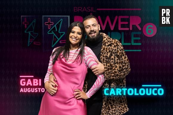 Cartolouco e Gabi Augusto estarão no "Power Couple Brasil 6"