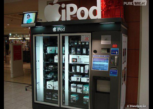 Máquinas que vendem iPod podem ser encontradas em vários shoppings norte-americanos.