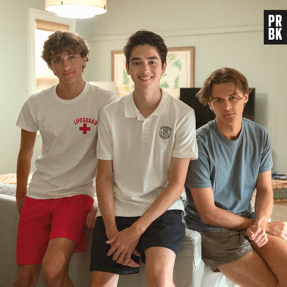 "O Verão Que Mudou Minha Vida": os três meninos protagonistas da série, Jeremiah (Gavin Casalegno), Steven (Sean Kaufman) e Conrad (Christopher Briney) têm uma relação muito bem construída