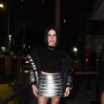 Luísa Sonza: Cleo apostou em look com saia metalizada para festa