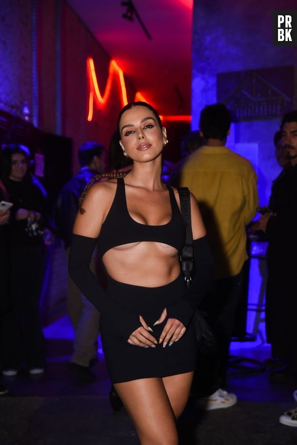 Luísa Sonza: Giovanna Lancellotti também estava de preto