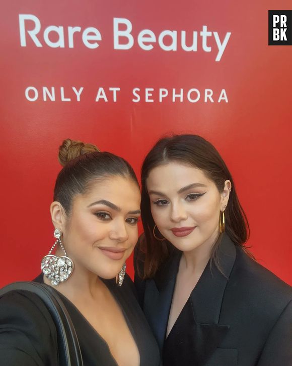 Maisa conheceu Selena Gomez em evento da Rare Beauty