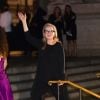 Meryl Streep estava com look all-black em evento