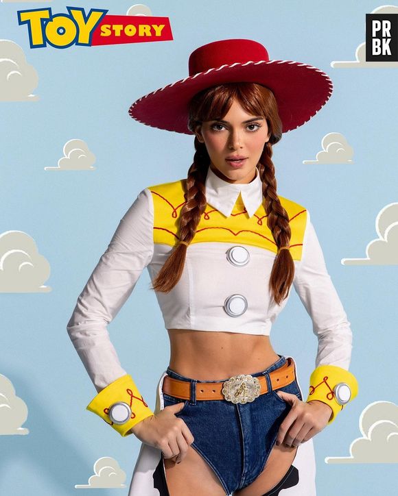 Kendall Jenner se fantasiou da personagem Jessie, do filme "Toy Story", no Halloween