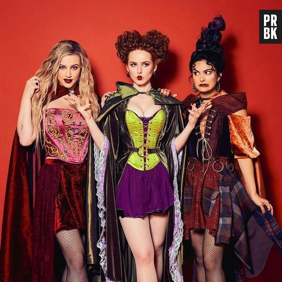 Camila Mendes, Lili Reinhart e Madelaine Petsch, de "Riverdale", foram das irmãs em "Abracadabra"