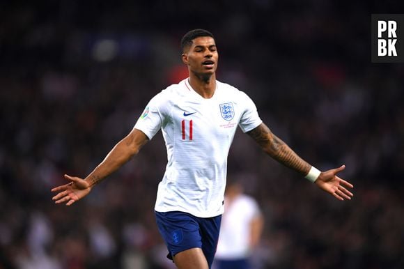 Atacante da seleção da Inglaterra Marcus Rashford (Manchester United)