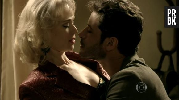 Aurora (Mariana Ximenes) e David (Leandro Lima) estão apaixonados um pelo outro em "Joia Rara"