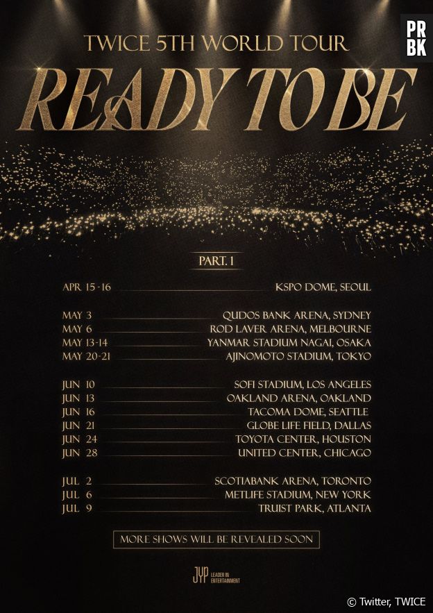 TWICE anuncia datas e locais da turnê mundial "READY TO BE" Purebreak