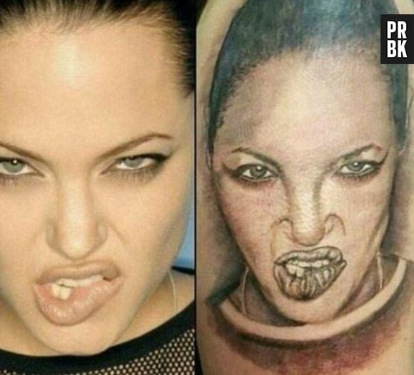 A ideia de tatuar Angelina Jolie como Lara Croft era legal, mas a execução...