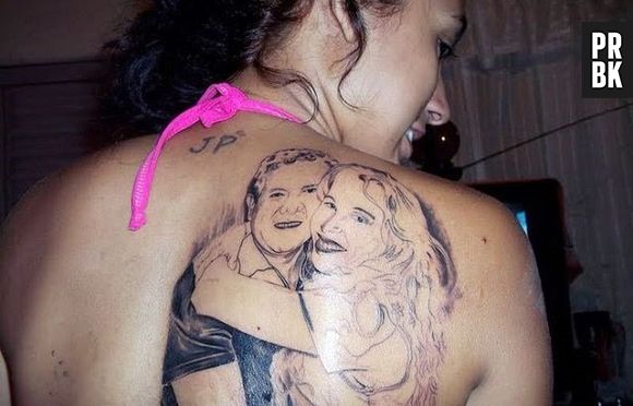 O ex-casal Chimbinha e Joelma tinha uma grande fã que tatuou a dupla Calypso