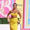 Karrueche Tran inovou com vestido amarelo na première de "Barbie"