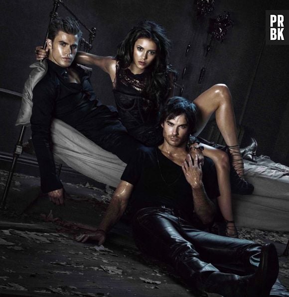 Elena (Nina Dobrev), Damon (Ian Somerhalder) e Stefan (Paul Wesley) formam o sexy triângulo amoroso de "The Vampire Diaries"!