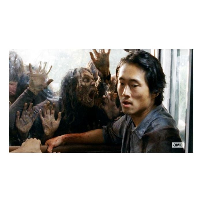 Glenn (Steven Yeun) tentou salvar Noah (Tyler James Williams) em &quot;The Walking Dead&quot;