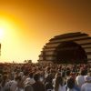 Visual do Palco Sunset, no Rock In Rio: pôr do sol lindo enfeitará os shows vespertinos do festival