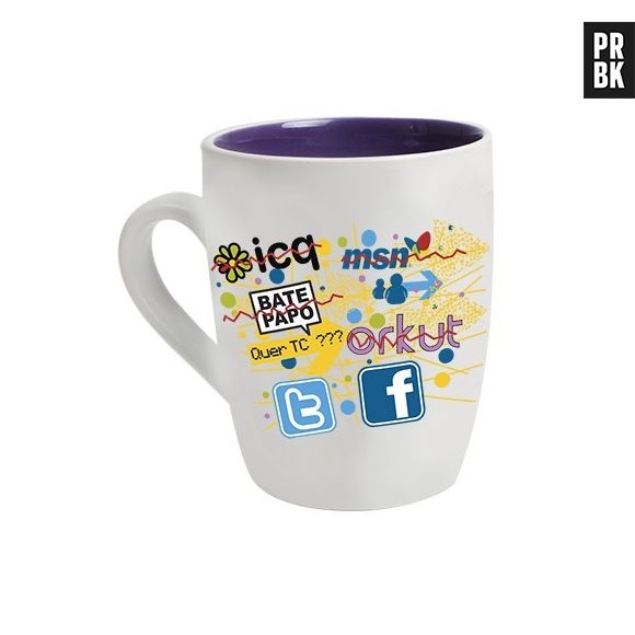 Caneca pra quem entende de redes socias de verdade - e lembra do ICQ, Orkut, MSN...