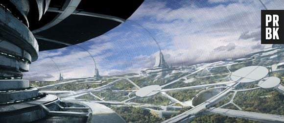 Arquitetura de uma das citadelas de "Mass Effect 4" em uma arte de conceito