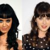 No início da carreira Katy Perry era muito parecida com a Zooey Deschanel