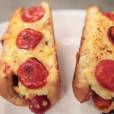  Juntaram as duas coisas mais gostosas do mundo: Pizza e hot dog e criaram o incr&iacute;vel Dog&atilde;o pizza! 