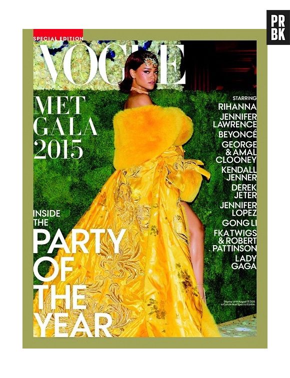 Rihanna publicou a imagem da capa da Vogue e agradeceu pela homenagem